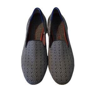 Rothy's Charcoal Grid Loafers Size 10.5